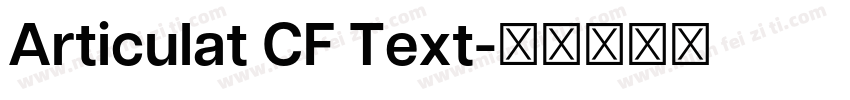 Articulat CF Text字体转换